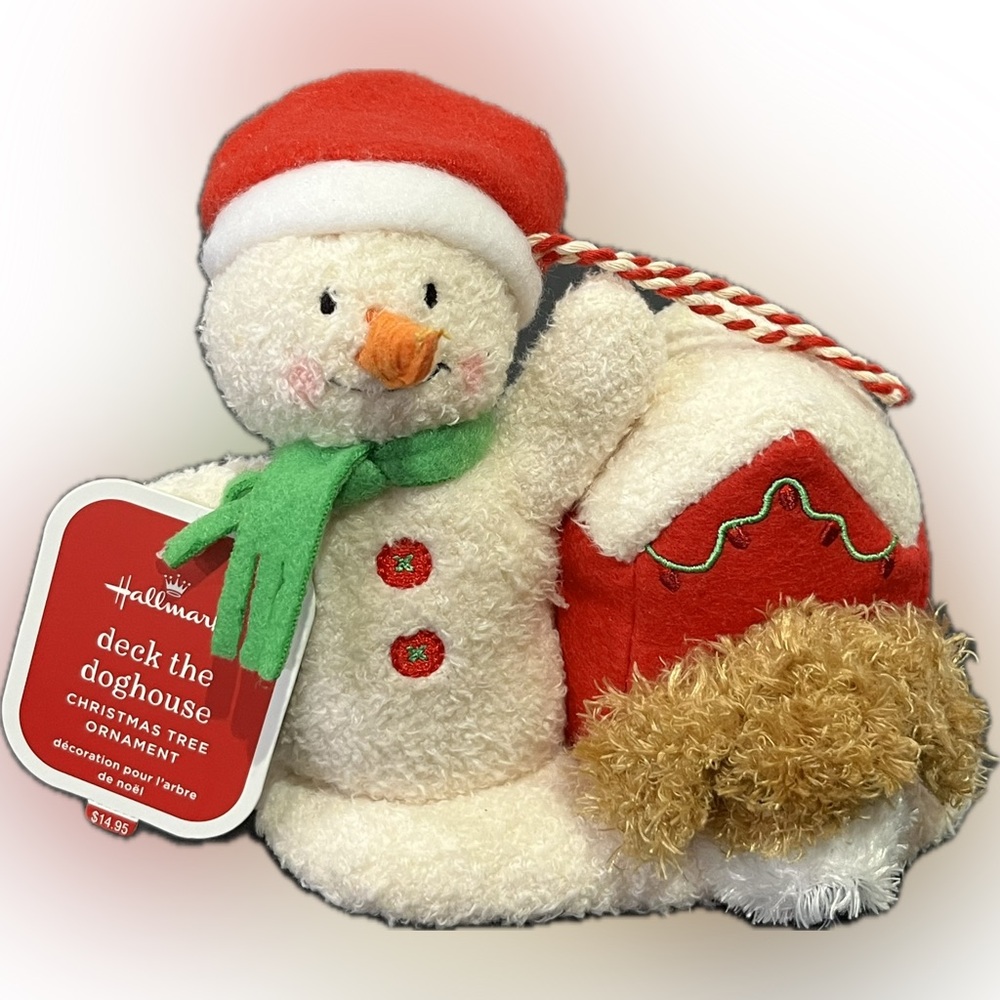 Hallmark 2019 Deck The Doghouse Ornament with Tags